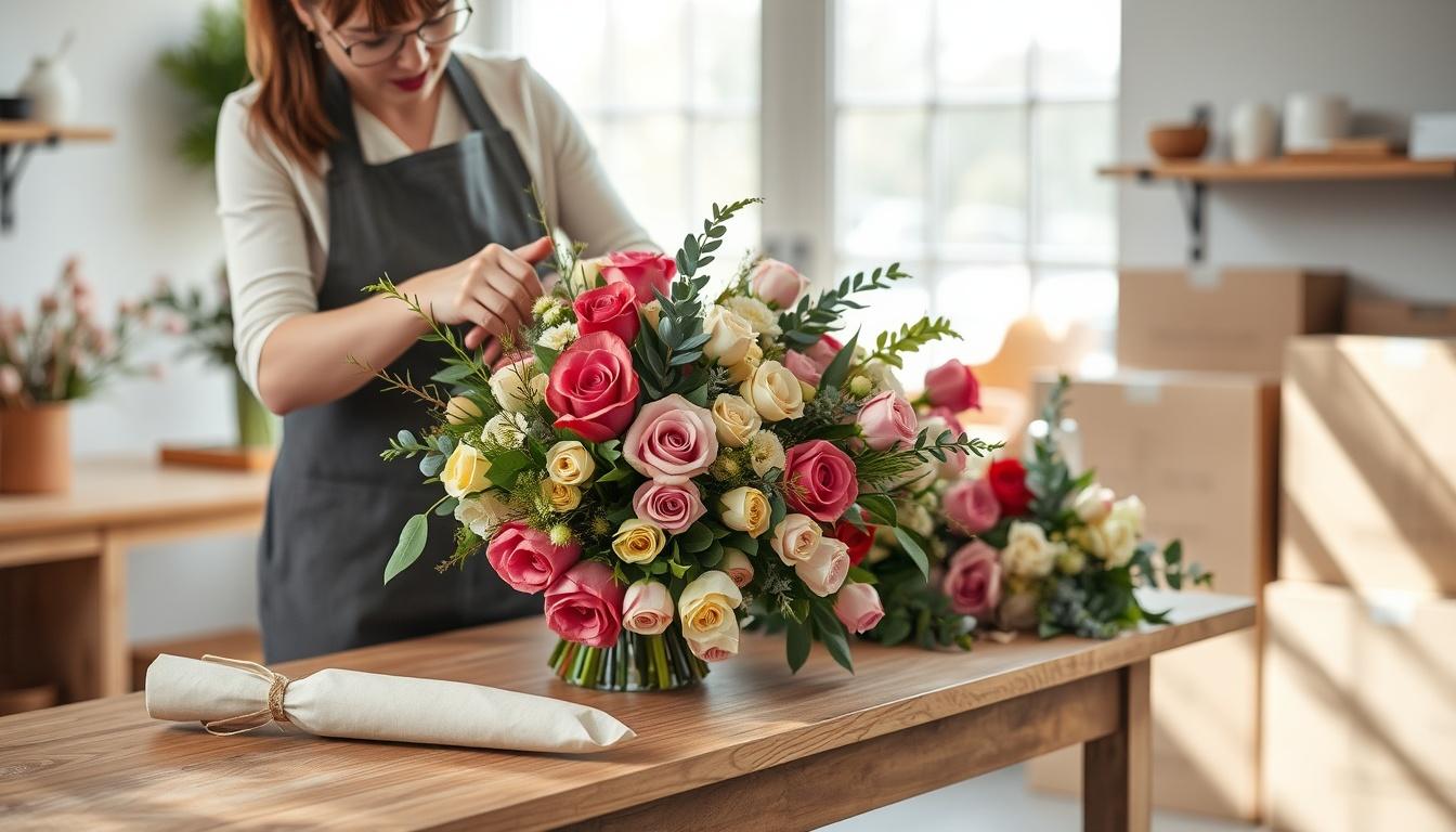 Frische Blumen für Genf